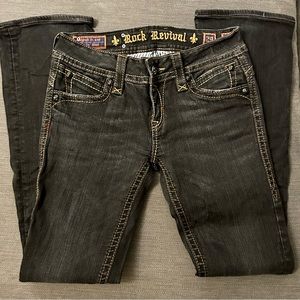 ROCK REVIVAL FLAP POCKET PATTI BOOT WOMEN'S JEANS SIZE 29/31